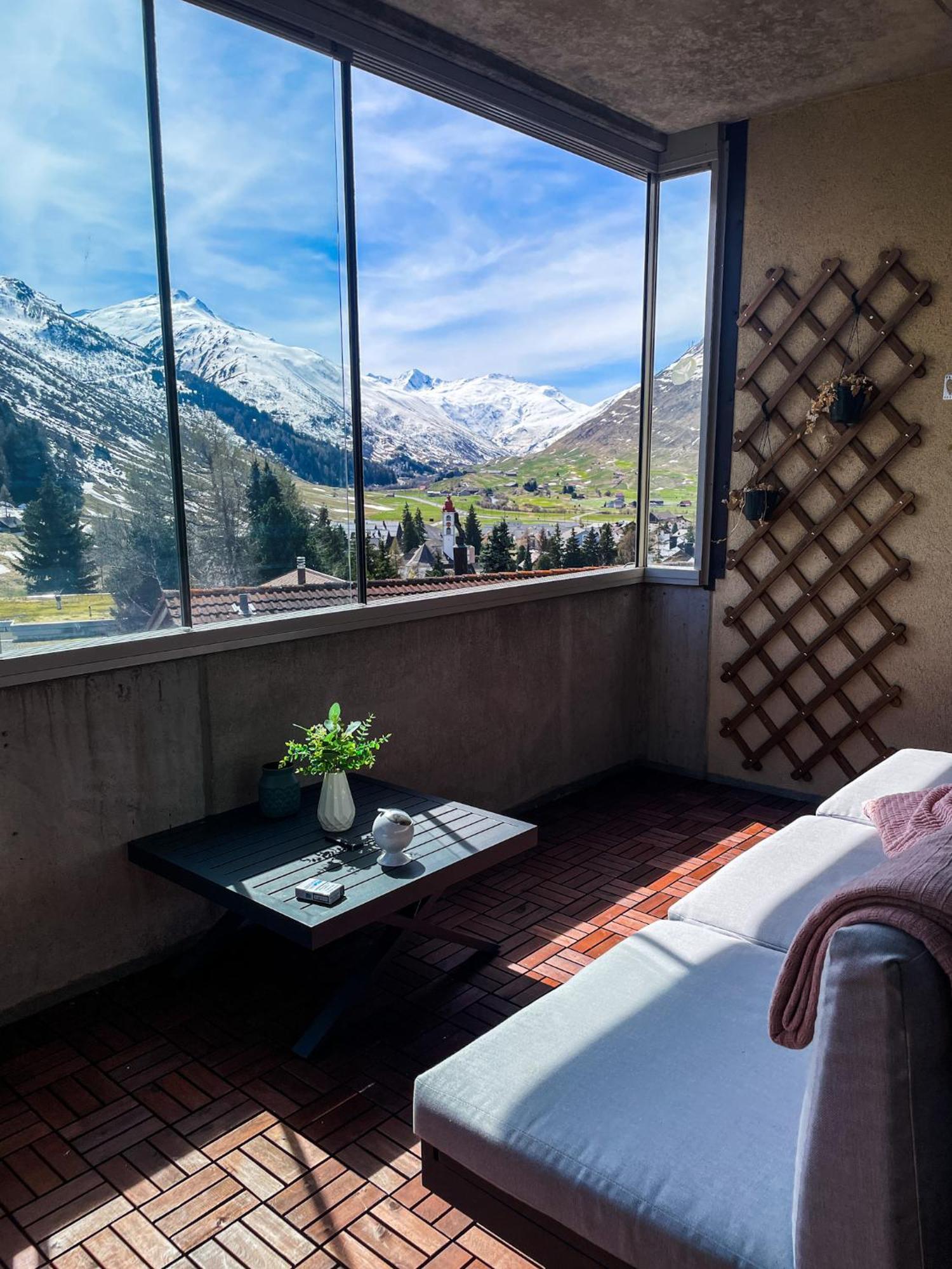 Modernes Im Herzen Von Balkon & Bergblick Apartment Andermatt