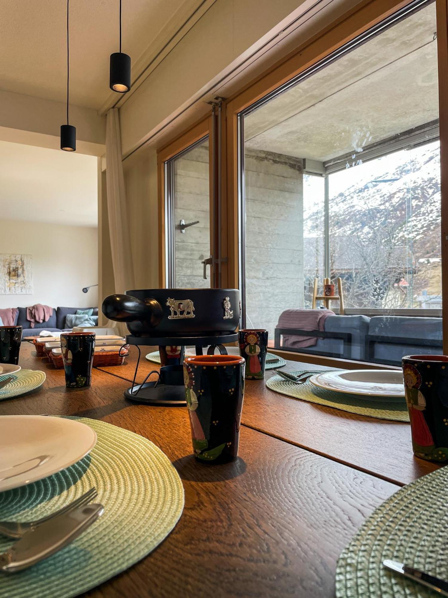 Modernes Im Herzen Von Balkon & Bergblick Apartment Andermatt